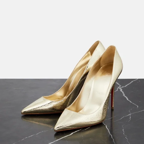 New! Kate 100 metallic leather pumps - Picture 2 of 12